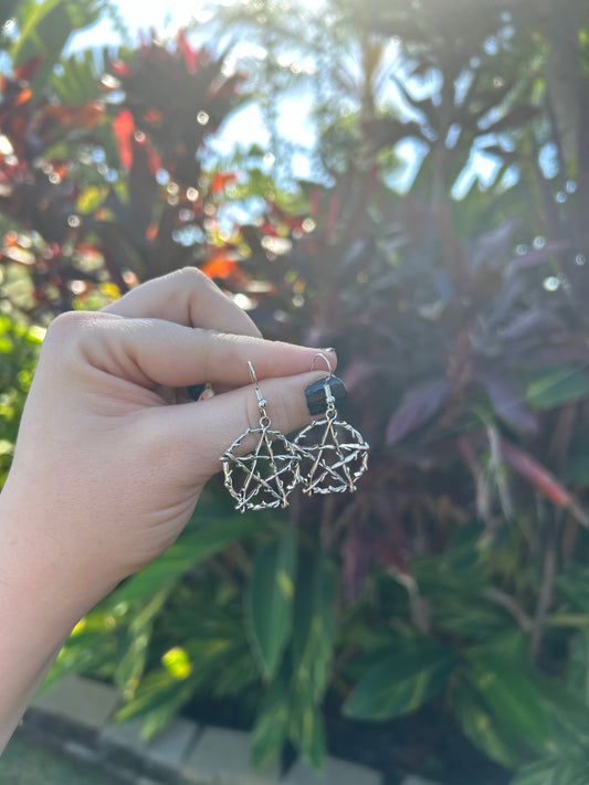 Forrest Witch Pentagram Earrings